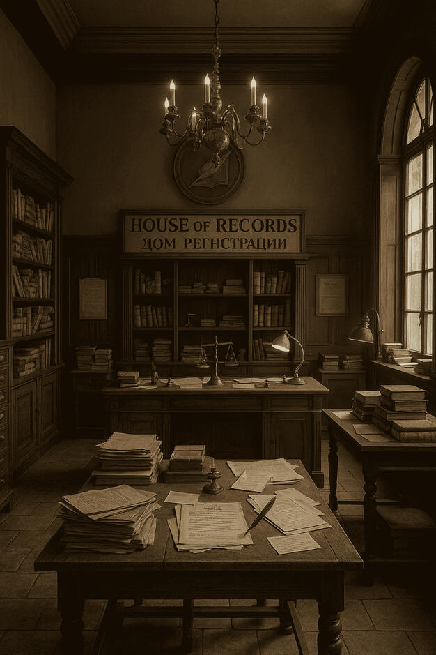 This image is generated by AI solely to enhance the writing experience. It serves as a fictional visualization of the Zolotochran Bank and does not represent any official or real-world institution.